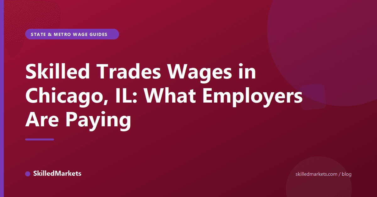 Skilled Trades Wages in Chicago, IL: What Employers Are Paying