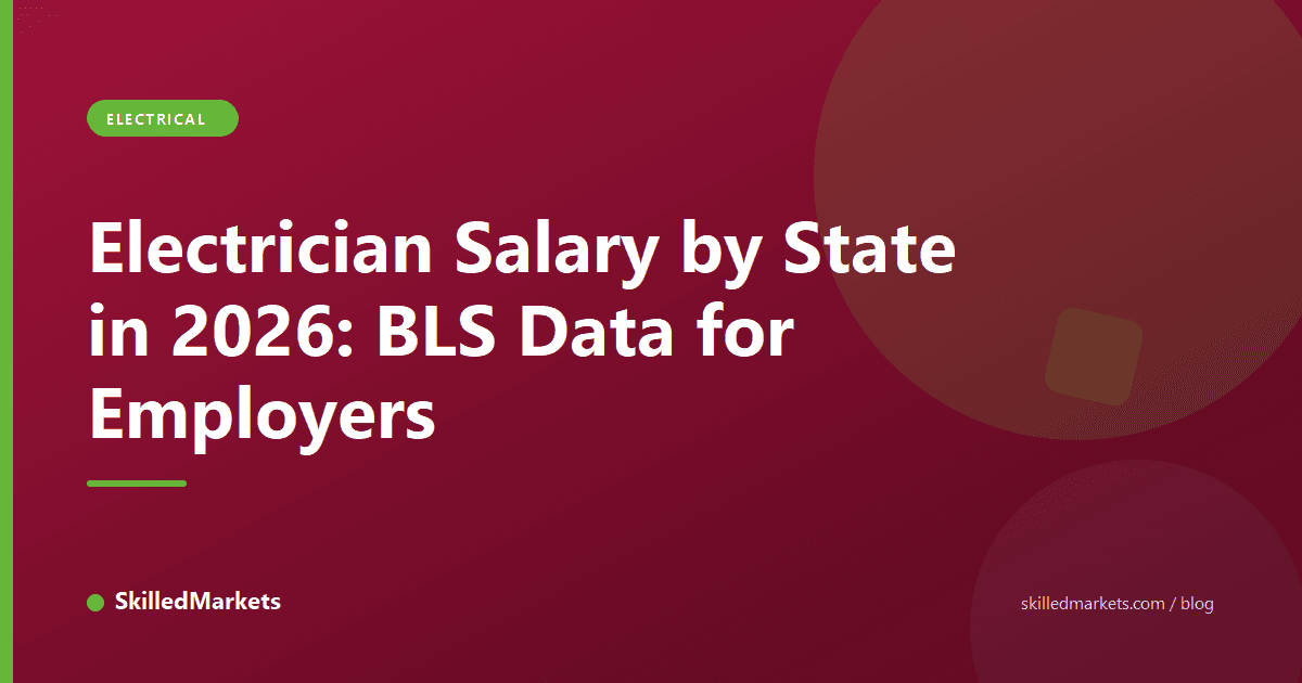 Electrician Salary by State in 2026: BLS Data for Employers