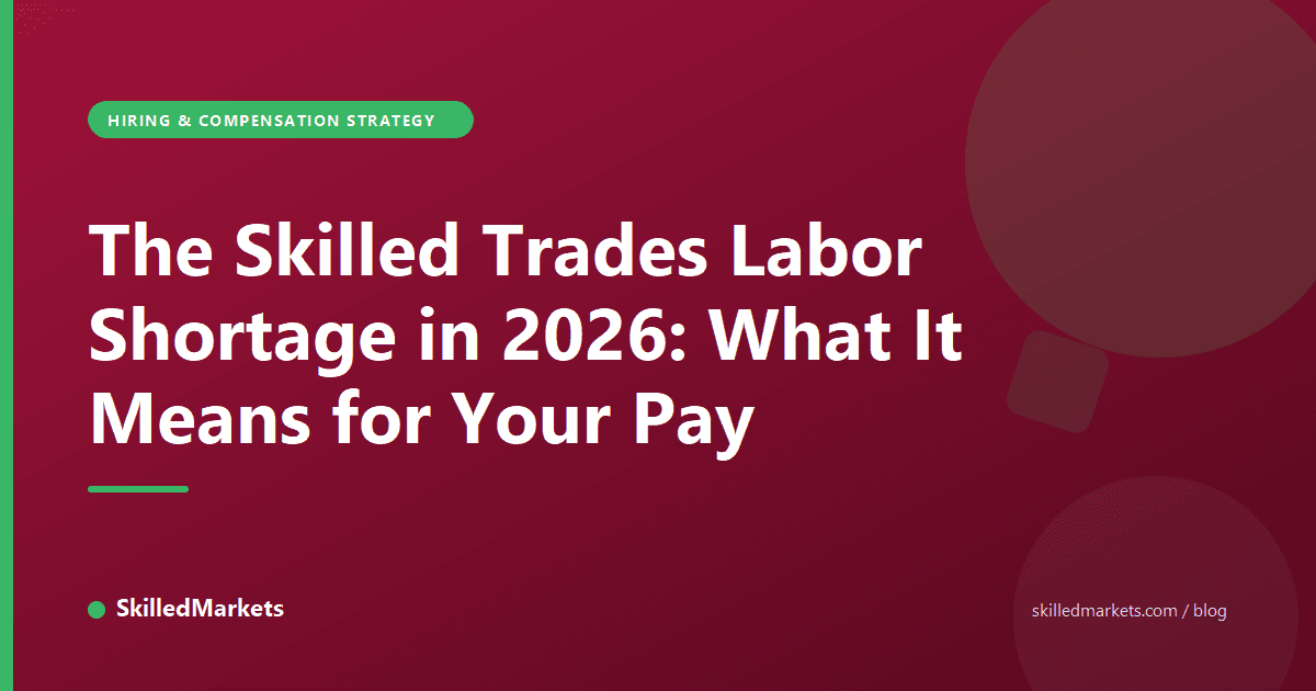 The Skilled Trades Labor Shortage in 2026: What It Means for Your Pay
