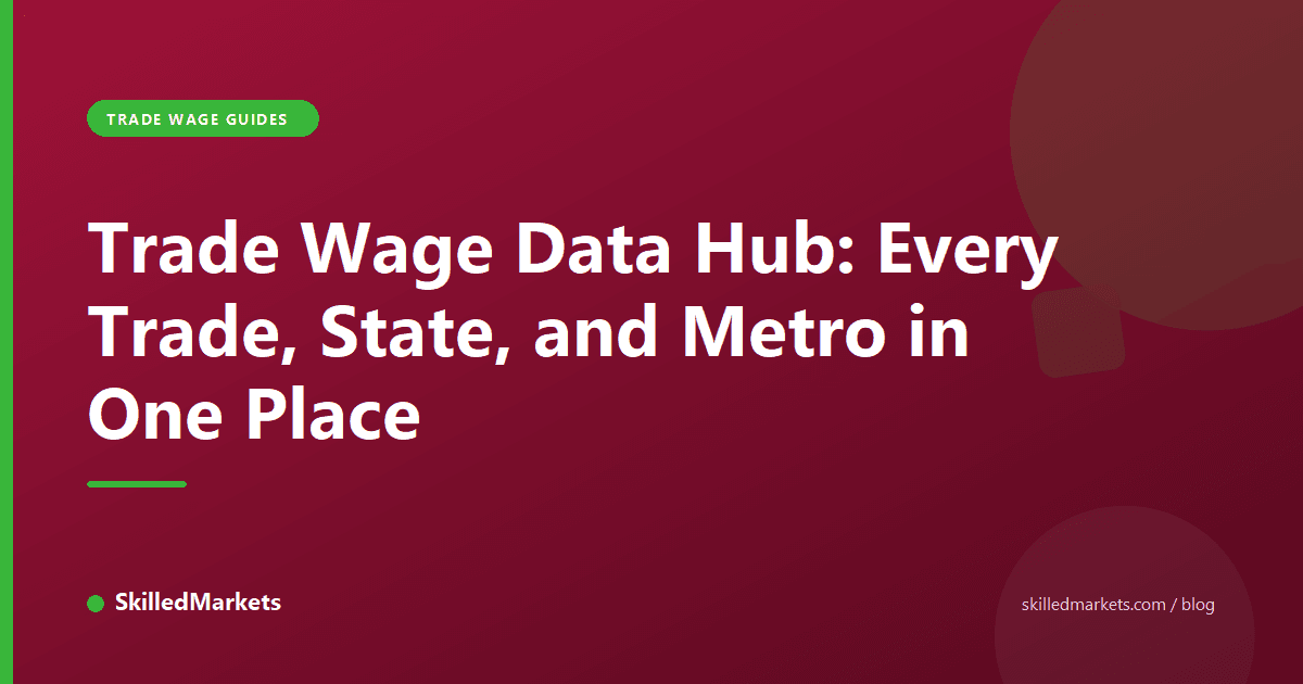 Trade Wage Data Hub: Every Trade, State, and Metro in One Place