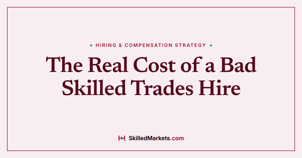 The Real Cost of a Bad Skilled Trades Hire