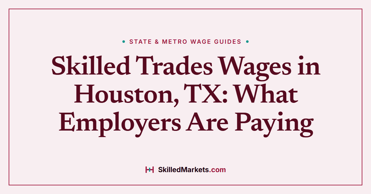 Skilled Trades Wages in Houston, TX: What Employers Are Paying