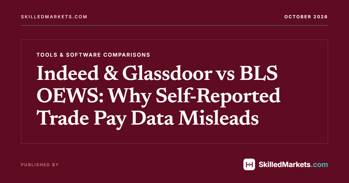 Indeed & Glassdoor vs BLS OEWS: Why Self-Reported Trade Pay Data Misleads