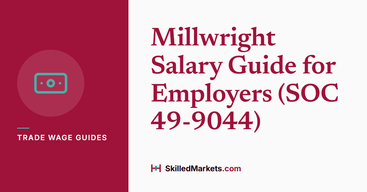 Millwright Salary Guide for Employers (SOC 49-9044)