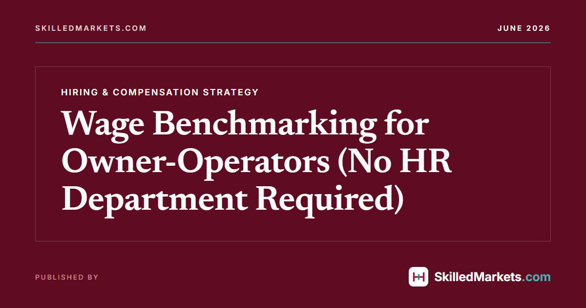 Wage Benchmarking for Owner-Operators (No HR Department Required)