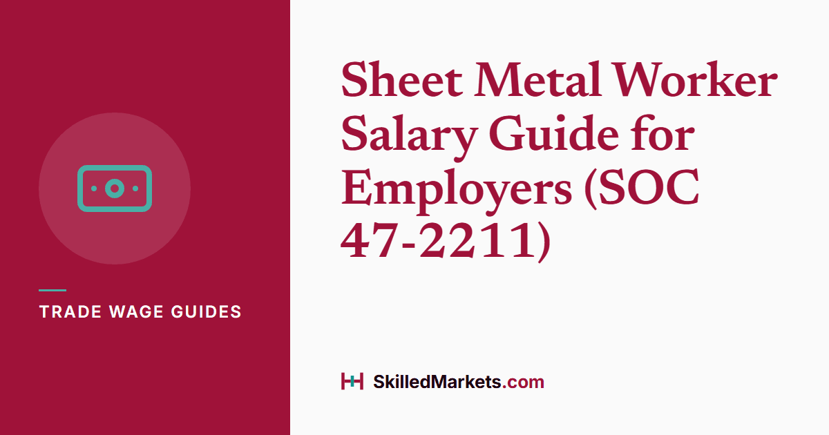 Sheet Metal Worker Salary Guide for Employers (SOC 47-2211)