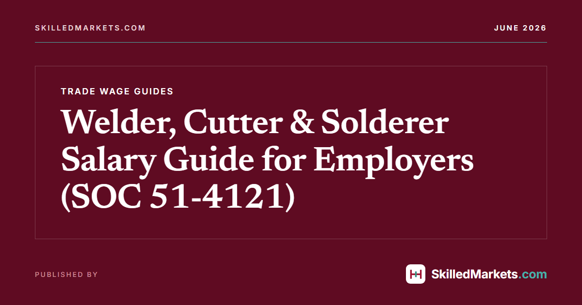 Welder, Cutter & Solderer Salary Guide for Employers (SOC 51-4121)