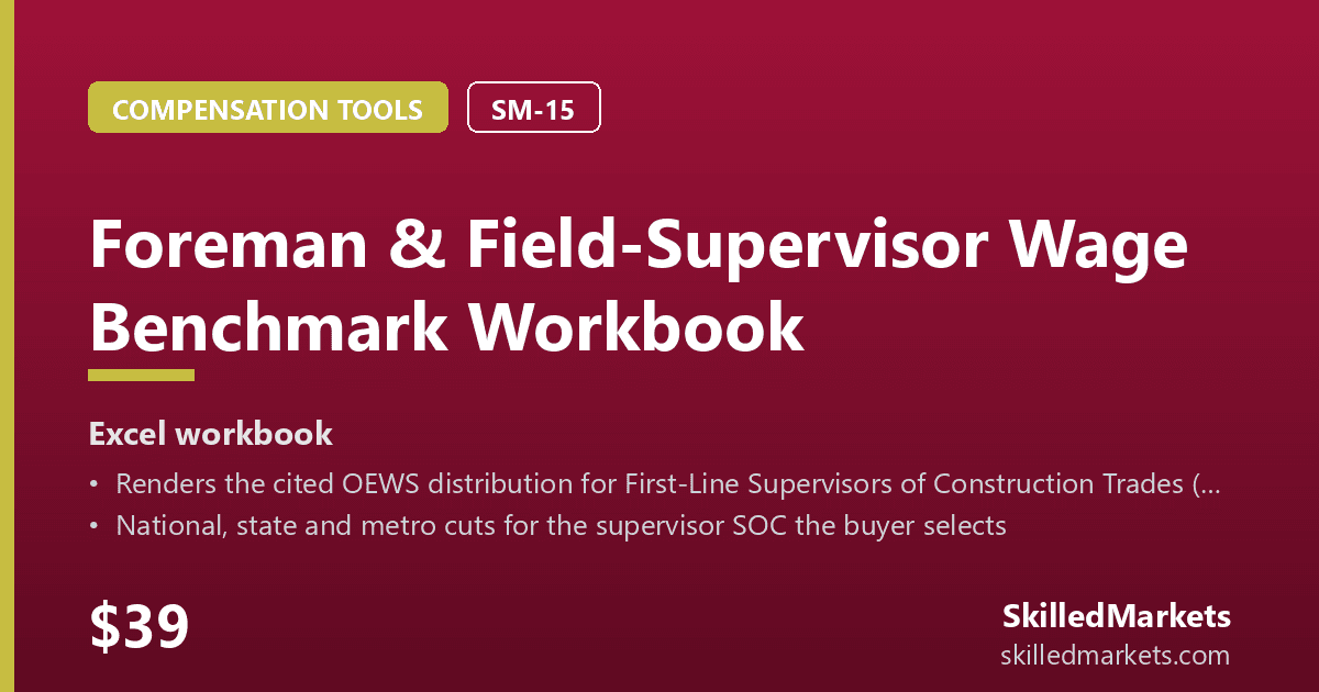 Foreman & Field-Supervisor Wage Benchmark Workbook